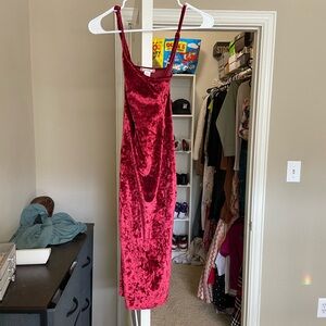 Bozzolo Red Slip Mini Dress Spaghetti Strap